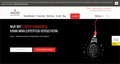 Desktop Screenshot of hiscox.de
