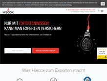Tablet Screenshot of hiscox.de